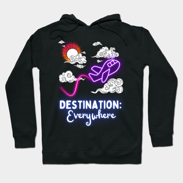 Destination Everywhere Hoodie by Dizzy Lizzy Dreamin